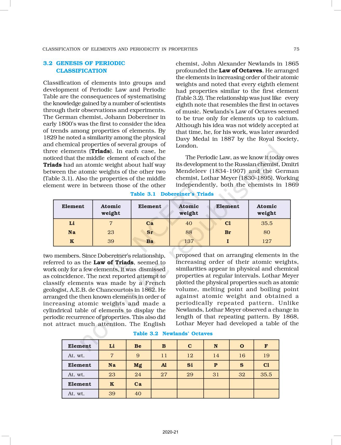 Classification Of Elements And Periodicity In Properties Ncert Book Of Class 11 Chemistry Part I 1183